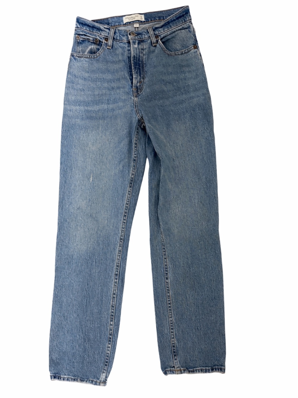 Abercrombie & Fitch Curve Love Ultra High Rise 90s Straight Jeans Size 27